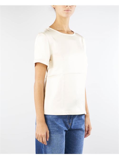 Satin and jersey T-shirt Max Mara Weekend MAX MARA WEEKEND | Blouse | GILBERT2